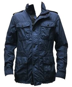 Measurements Across Shoulders - 19.5" Across Chest - 24" Across Waist - 23" Sleeve Length - 27" Total Length - 28.5" Across Hem - 28.5" Coach 83393 Men's GD Wyatt Field Jacket Navy (Dark Blue) Elastic Drawcord at Waist and Hem Unlined Not Insulated Hood Stows into Collar Full Zip Front with Snap Placket Interior Slip Pocket Snap Adjustment at Cuff Front Utility Pockets at Chest and Hip Snap Collar Snap Epaulets Gussets at Upper Back for Ease of Movement Material: Shell: 57% Nylon, 43% Cotton Lining: 100% Nylon Trim: 100% Leather MSRP: $498 At GoodBye Retail, we take pride in delivering your orders promptly and efficiently. Please review the following shipping details to ensure a seamless shopping experience: Order Processing: Orders are processed and shipped within 24 business hours of you Utility Pockets, Coat Pocket, Field Jacket, Vest Jacket, Dark Blue, Mens Accessories, Sleeve Length, Mens Outfits, Navy