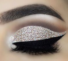 Fly Makeup, Wedding Eye Makeup, Dipbrow Pomade, Glitter Eye Makeup, Beautiful Eye Makeup, Stunning Makeup, Brow Definer