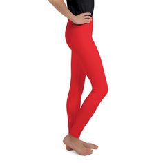 Red is such a bold and strong color and our designers have made the brightest red possible for the Gearbunch Solid Hot Red Youth Leggings.
The super soft stretchy fabric and snug elastic waist make these printed leggings perfect for all your favorite sports and hobbies.
Be Happy, Be Bright, Be You with Gearbunch. Red Sporty Tights For Sports, Sporty Red Tights For Sports, Red Compression Leggings For Sports, Red Compression Sporty Leggings, Red Compression Leggings Sporty Style, High Stretch Red Tights For Sports, Sporty High Stretch Red Leggings, Red Athleisure Leggings For Sports, Red Stretch Footless Bottoms