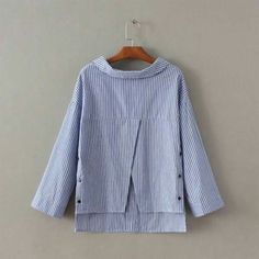 Áo Blu, Simple Tunic, Blouse Simple, Sewing Blouses, Couture Mode, Simple Blouse