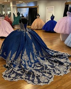 Blue Quinceanera Dresses, Vestido Charro, Quince Stuff, Sweet 15 Dresses, Quinceñera Dresses, Blue Quince, Quinceanera Dresses Blue, Pretty Quinceanera Dresses, Quince Dress