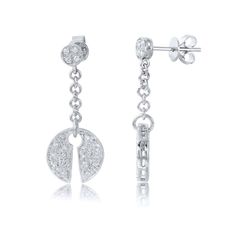 Featuring One Ladies Round Cut Diamond Pave set Drop  Earring with a Stone Color and Clarity of I & I,respectively. Total Diamond Stone Count is 40 approximately weighing 0.46. Total Carat Weight is approximately 0.46. Metal Karat and Color is 18K White Gold. Total Metal Weight is approximately 5.77. As a valued customer, you will be receiving a special box. Free shipping within the US. Diamond Earring, Drop Earring, Diamond Stone, Round Cut Diamond, Pave Diamonds, Vintage Earrings, Stone Color, Round Cut, Diamond Earrings