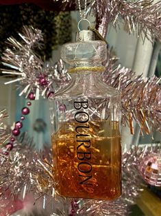 Eric Cortina Bottle of Bourbon Mid Century Decanter Measures 4.75 inches high Whiskey Theme Christmas Tree, Bourbon Whiskey, Bourbon, Whiskey, Christmas Ornament, Decorative Jars, Perfume Bottles, Mid Century, Novelty Christmas