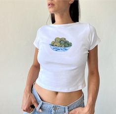 Women's Short Sleeve Y2K Baby Tees E-Girls Cute Graphic Print Crop Tops Slim Fit T Shirts Retro Vintage Aesthetic
Outfit inspo, causal outfits, cute everyday outfits, fashion styling, y2k outfits,y2k style Aesthetic Tops, Summer Baddie, Outfits Vacation, Top Aesthetic, Outfits Simple, Feminine Outfits, Beachy Outfits, Midsize Outfits, Top Satin