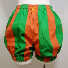 Playful Green Bottoms With Built-in Shorts, Jester Clothes, Green And Orange Outfit, Pumpkin Shorts, Your Cosplay, Kawaii Dress, Orange And Green, Micro Mini, Color Fabric