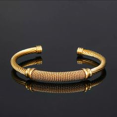 This Bracelet Made From High Quality 316l Stainless Steel, Pvd Vacuum Plating With 14k Yellow Gold, It Resistant To Corrosion. Length: Adjustable Stylish Business Outfits, Bracelets Luxury, Mens Cuff Bracelets, Mens Bangles, Fine Silver Jewelry, Gold Plated Bangles, Mens Gold Bracelets, Adjustable Jewelry, Mens Leather Bracelet