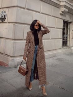 Winteroutfits Chic, Adrette Outfits, Chique Outfit, Looks Jeans, Fest Outfits, Looks Street Style, Trendy Fall, Coat Outfits, Looks Chic