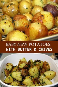 baby new potatoes with butter and chives