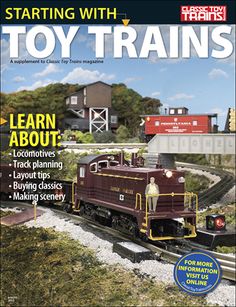 the cover of toy trains magazine