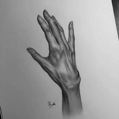 a pencil drawing of a hand reaching for something