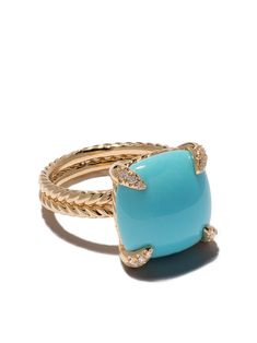 Turquoise And Diamond Ring, Jewelry By Brand, Diamond Anniversary Rings, Chatelaine, Turquoise Rings, Sea Glass Jewelry, Gold Diamond Rings, David Yurman, Womens Engagement Rings