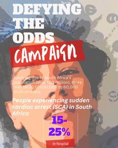 Defying the Odds Campaign 

Did you know that 30,000 to 60,000 South Africans experience Sudden Cardiac Arrest (SCA) annually? 🫀 Shockingly, only 15-25% survive in-hospital. 

🔗 Click the link in our bio to learn more to get involved. 💪 Let’s make a difference, one heartbeat at a time.

Please help support 🙏 

#DefyingTheOdds #SCASurvival #HeartHealthAwareness #LearnCPR #SaveALife #SouthAfricaCares #HealthCampaign #LifeSavingSkills #HeartMatters #SuddenCardiacArrest #CPRTraining #SupportTheCa... Learn Cpr, Heart Health Awareness, Cpr Training, Saving Lives, In A Heartbeat, Drinks