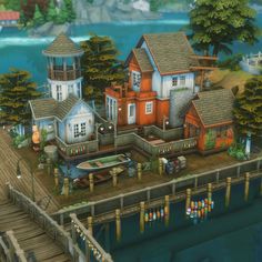 Sims 4 Bayou, Crazy Sims 4 Builds, Sims Brindleton Bay, Sims 4 Boat House, Sims 4 Brindleton Bay Builds, Brindleton Bay House Sims 4, Sims 4 Glimmerbrook, Brindleton Bay Sims 4, Sims 4 Brindleton Bay House