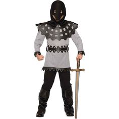 Boys Dungeon Master Costume Medieval Executioner, Captain Hook Costume, Gladiator Costumes, Knight Medieval, She Kills Monsters, Boys Look, Full Body Costumes