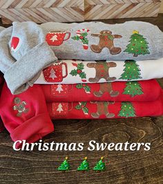 "This ADORABLE crewneck sweatshirt is the perfect apparel for the Christmas season! It is super soft and fleece lined. You also get the option to choose 1 of many designs to go on the right sleeve.  Don't see a color sweatshirt you like? Easy! Just message me with a color you had in mind, and I will see if I can get it for you! **please note: Due to the big variety of color options, I order the sweatshirts after you have purchased- so the vendor I use sometimes runs out of specific colors in spe Holiday Embroidered Casual Sweatshirt, Casual Embroidered Holiday Sweatshirt, Casual Embroidered Sweatshirt For Holiday, Casual Holiday Embroidered Sweatshirt, Cozy Winter Holiday Sweatshirt, Cozy Christmas Crew Neck Sweater, Cozy Christmas Sweater With Crew Neck, Embroidered Crew Sweater For Winter, Cozy Crew Neck Sweater For Holiday