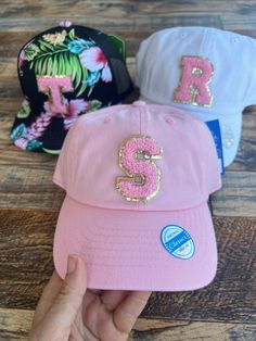 Girls Intial Fuzzy Letter Baseball Hat. Girls Letter Hats. Pink patches measure about 2'X2' Also can do other colors! Want to order the leather hat patch style hat instead? Click here: https://www.etsy.com/TheosLane/listing/992954900/kid-hat-toddler-name-hat-personalized?utm_source=Copy&utm_medium=ListingManager&utm_campaign=Share&utm_term=so.lmsm&share_time=1677774789568 You can purchase the hat or just the patch.  Match Mommy & Me Toddler hat fits anywhere from 8 months - 5 years old. It does Pink Baseball Cap With Flat Bill, Cute Cotton Hats For Birthday, Cute Cotton Birthday Hats, Pink Flat Bill Hat With Letter Print, Playful Pink Adjustable Baseball Cap, Trendy Personalized Baseball Cap, Playful Adjustable Pink Baseball Cap, Pink Fun Snapback Hat With Flat Bill, Pink Adjustable Baseball Cap With Letter Print