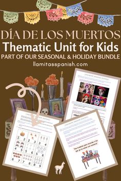 Celebrate Día de Muertos with your kids using our engaging learning unit! This pack includes tracing activities, puzzles, letter recognition, and a themed Book Menu for children ages 3-6, adaptable for ages 2-8. It also comes with a digital magazine, handcrafts, and games, perfect for introducing your kids to the beauty of this Latin American holiday. Complete with a fun music playlist, this unit provides a unique way to blend education and culture through festive activities. Tracing Activities, Festive Activities