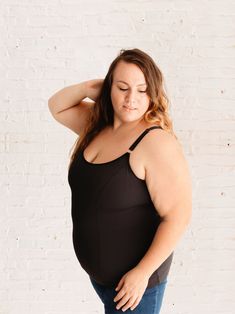 Launching November 4th! Our best-selling Hands-free Pumping Cami is now available in a full length busty tank version! Sizing Tips! The busty sizes are one size fuller in the chest than our 2.0 Amelia Cami. Busty sizes are recommended for C+ cups. You may need to size down in this version for smaller chests. Please measure yourself and review the size chart for best fit. For sizing support, email support@davinandadley.com Shop our 2.0 Amelia Cami in crop length here! Hands-free full length pumpi Nursing And Pumping, Hands Free Pumping, Pumping Bras, Nursing Tank, Cami Bra, Pre Pregnancy, Nursing Friendly, Maternity Nursing, Cropped Cami