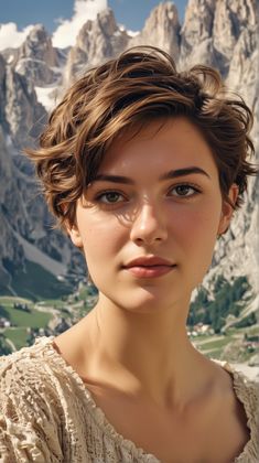 23 Best Short Haircuts for Round Faces: Top 23 Styles for 2024 Middle Aged Pixie Haircut, Short Wavy Pixie Naturally Curly, Pixie Haircut For Oval Faces Fine Hair, Pixie Hair Styles For Women, Short Choppy Haircuts For Thick Hair, Short Wavy Gray Hair, Short Hairstyle Women Round Face Pixie, Haircut Short Hair Women, Femme Short Hair