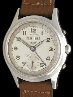 Heuer Vintage Watches Triple Date, Vintage Calendar, Date Calendar, Chronograph Watch, Stainless Steel Case, Chronograph, Click Here, See More