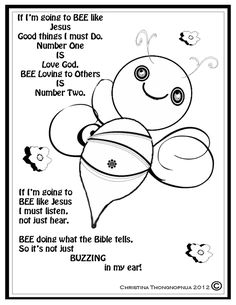 a coloring page with an image of a bee and the words, it's not just