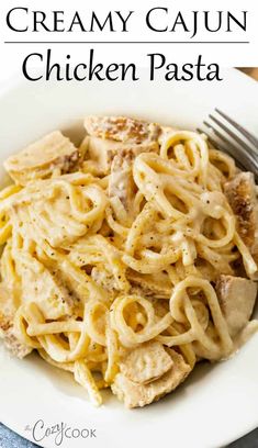 this creamy cajun chicken pasta is the perfect meal to make for lunch or dinner