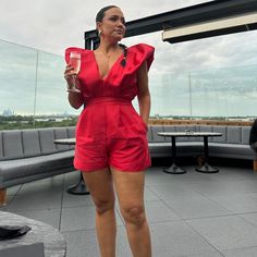 Perfect Jumpsuit To Make A Statement! It's Only Been Worn Once And It's Fresh From The Cleaners! Red Jumpsuit, Pant Jumpsuit, Jumpsuit Romper, Jumpsuit, Pants For Women, Pants, Red, Women Shopping, Color