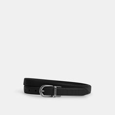 Coach Black Belt, Reversible Belt, Coach Outlet, Trending Today, Women Men Shoes, Embossed Leather, Calf Leather, Outlet, Men's Shoes