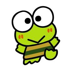 a cartoon frog with the words hug me on it