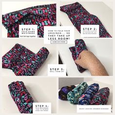 Fold leggings onceand never againLularoe Katie Pierson Organizing Leggings, Organize Leggings, Fold Leggings, Maria Kondo, Kon Mari, Konmari Organizing, Laundry Folding, Camp Packing, Fold Clothes