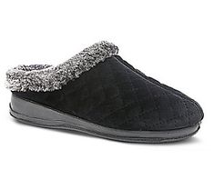 Slip into plush comfort that helps your feet breathe a sigh of relief. Wear theses cozy slippers with pajamas, and snuggle up with a mug of hot cocoa for a movie marathon on the couch. From Spring Step. Comfy Super Soft Slippers For Home, Super Soft Comfy Slippers, Comfortable Synthetic Slippers For Loungewear, Black Comfortable Slippers For Loungewear, Comfortable Black Slippers For Loungewear, Cozy Black Slippers For Indoor Use, Comfy Soft Slippers For Lounging, Comfortable Soft Slippers For Sleep, Cozy Black Indoor Slippers