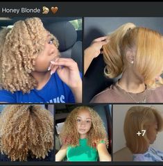 Blonde Hair Natural, Peekaboo Hair, Cute Hair Colors, Different Hair Colors