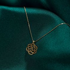 "Solid Gold Rose Flower Pendant, Rose Flower Necklace for Women, Best friend Necklace Gift, Charm Rose Flower Necklace, Gift for Mom DIALOOK JEWELRY ITEM DETAILS Material: 14K Solid GOLD (Not Filled or Plated). Gold Necklace Chain Length: 16,7\" inch (42,5cm) Main Chain and 1\" inch (2,5cm) Adjustable Chain Part Total: 17,7\" inch (45cm) Chain Width: 1mm Finish: 14K Yellow Gold Featuring: 12mm x 12mm Rose Flower Pendant Stone: Zircon Each order will be beautifully packaged for gift giving in a j Elegant Roses Necklace For Mother's Day, Rose Gold Necklace With Flower Pendant And Roses, Rose Gold Necklace With Flower Pendant, Rose Gold Flower Pendant Necklace With Roses, Rose Gold Flower Necklace In 14k Gold, Flower Shaped Rose Necklace For Mother's Day, Elegant Rose Flower Necklace For Gift, Elegant Rose Flower Pendant Necklace, Mother's Day Flower Necklace With Roses