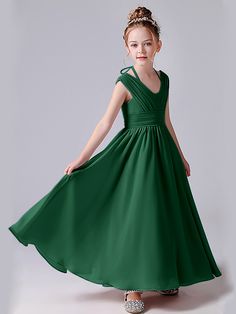 Description: Halter V Back Junior Bridesmaid Dress Details: Silhouette: A-line Fabric: Chiffon Neckline: Halter Sleeve Length: Sleeveless Embellishment: Pleats Floor-length chiffon dress. With padding and boning. Available in full-size range (J4-J16) and in custom size Ask a question Green Junior Bridesmaid Dresses, Lemon Bridesmaid Dresses, Chocolate Bridesmaid Dresses, Moss Bridesmaid Dress, Tangerine Bridesmaid Dresses, Ink Blue Bridesmaid Dresses, Mulberry Bridesmaid Dresses, Wisteria Bridesmaid Dresses, Brown Bridesmaid Dresses