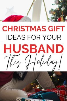 photo of  guy opening a Christmas gift near the Christmas Tree. Christmas gift ideas for husband Husband Christmas Gift Ideas, Christmas Gift Ideas For Husband, Anniversary Gift Ideas For Him Boyfriend, Top Tech Gifts, Gifts For Your Husband, Baskets For Men, Diy For Men