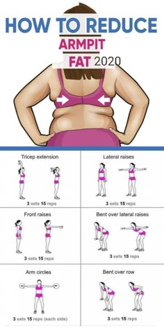 Reduce Arm Fat, Back Fat Workout, Armpit Fat, Trening Pilates