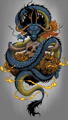 Kaido Wallpaper Kaido Wallpaper, Alien Tattoo, Chest Tattoo Men, Tatuaje A Color, Dragon Tattoo Designs