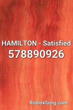 the back side of a red and white sign that says, hamiton - satisfied