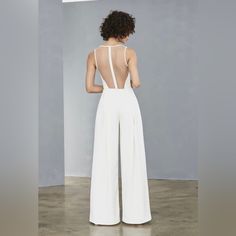 Have Bought Altogether Too Many Outfits For My Wedding Day, And This One Didn't Make The Cut. Huge Discount; Tried On But Never Worn, New With Tags. Standard 6; Happy To Answer Questions About Sizing. Wedding Jumpsuits, White Jumpsuits, Wedding Pantsuit, Amsale Dress, Crepe Jumpsuit, Bridal Jumpsuit, Wedding Jumpsuit, Designer Jumpsuits, Modest Wedding Dresses