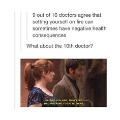 the doctor and his wife are talking to each other about what they're doing