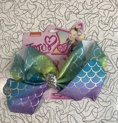 Nickelodeon JoJo Siwa hair bow new in original packaging mermaid pattern. Condition is "New with tags". Shipped with USPS First Class. Jojo Siwa Hair, Mermaid Pattern, Jojo Siwa, Girls Characters, Dance Moms, Nickelodeon, First Class, Hair Bow, Christmas Ideas