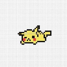 a pixellated image of a pikachu