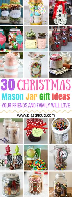 christmas mason jar gift ideas for friends and family will love