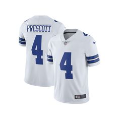 You love rooting for your favorite team at every game and wouldn't miss a single minute for anything in the world. Showcase your die-hard Dallas Cowboys fandom with this Dak Prescott Vapor Limited jersey from Nike. Featuring bold Dallas Cowboys graphics and outfitted with Dri-FIT technology, this jersey will have you looking and feeling great while you flaunt your devotion to your team and favorite player.You love rooting for your favorite team at every game and wouldn't miss a single minute for Nike Football Season Jersey, Nike Team Spirit Jersey For Sports Events, Nike Team Jersey, Nike Football Season Jersey With Team Logo, Nike Team Spirit Jersey With Team Logo, Nike Sports Season Jersey For Fans, Nike Sports Fan Jersey, Nike Sports Jersey For Sports Season, Nike White Jersey With Team Name