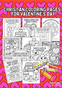 christian coloring pages for valentine's day