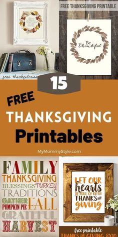 free thanksgiving printables for the home