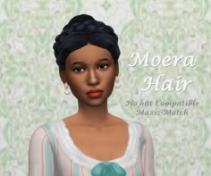 Sims 4 Cc Bridgerton Hair, Sims 4 Regency Hair, 1800s Hair