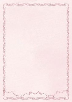 a pink paper with an ornate border