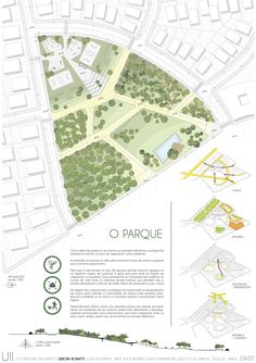 the site plan for an urban park in paris