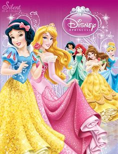 the disney princesses are all dressed up in their dresses